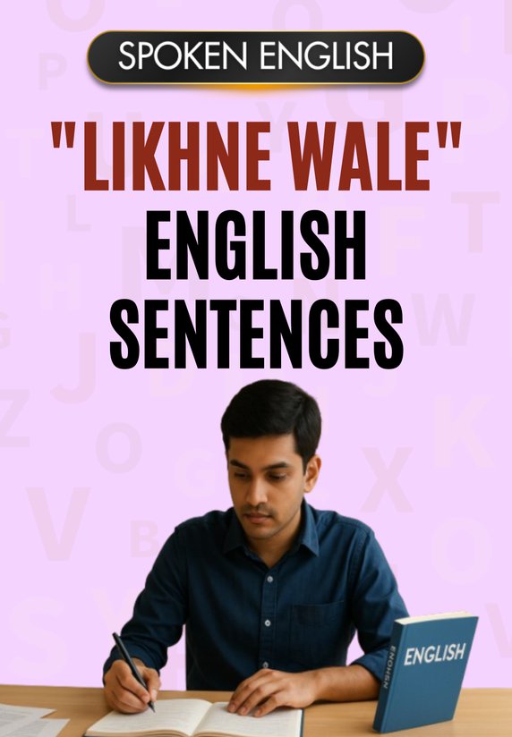"Likhne Wale" English Sentences