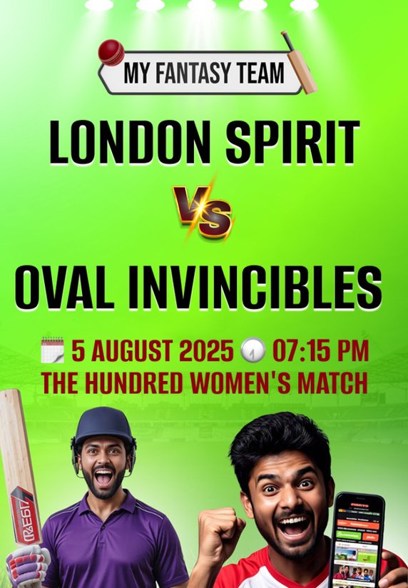 London Spirits vs Oval Invincible : The Hundred Women's Match