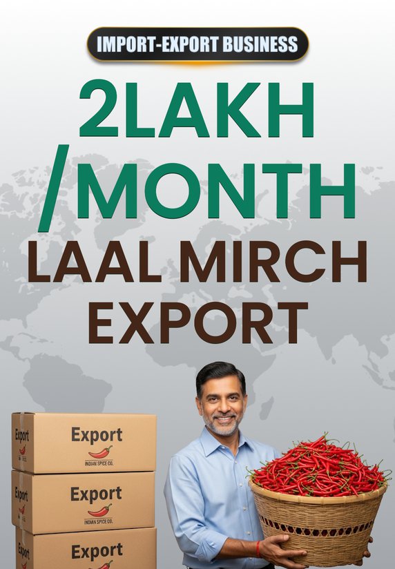 2Lakh/Month Laal Mirch Export
