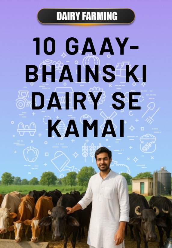 10 Gaay-Bhains ki Dairy Se Kamai