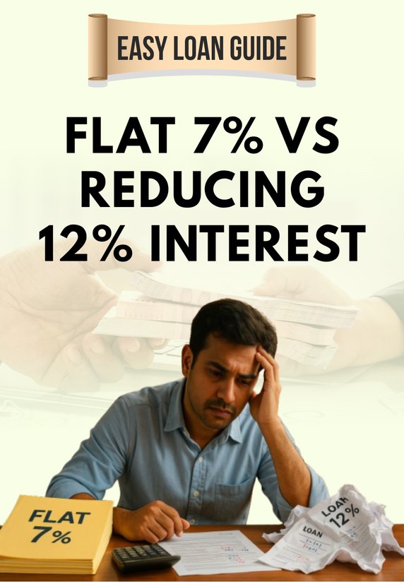 Flat 7% Vs Reducing 12% Interest