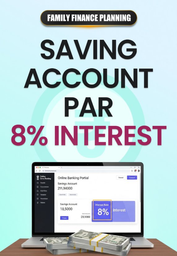 Saving Account Par 8% Interest