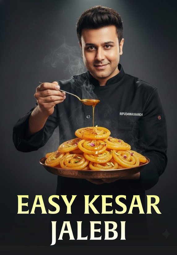 Easy Kesar Jalebi