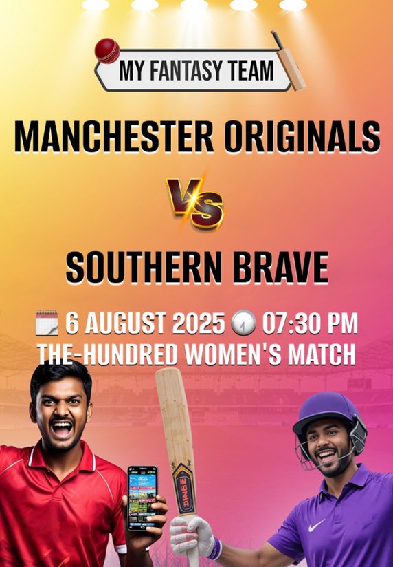 Manchester Originals vs Southern Brave : The Hundred Women's Match
