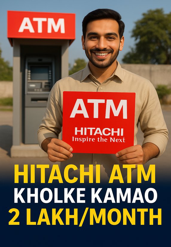 Hitachi Atm Kholke Kamao 2 Lakh/month