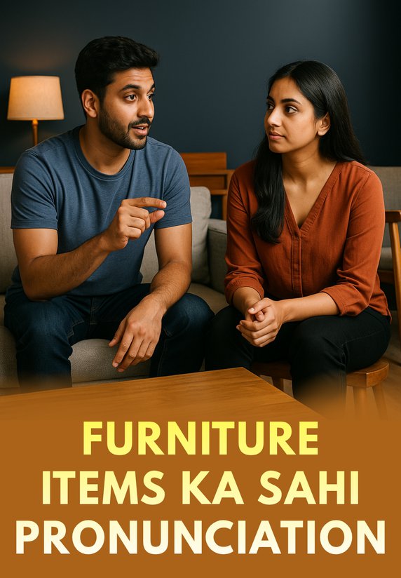 Furniture Items Ka Sahi Pronunciation
