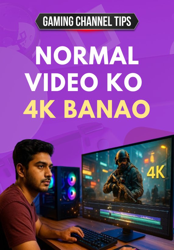 Normal Video Ko 4K Banao