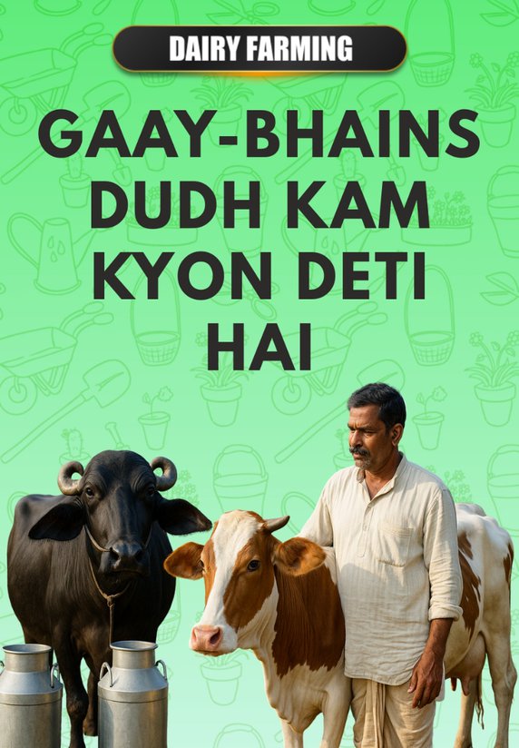 Gaay-Bhains Dudh Kam Kyon Deti Hai