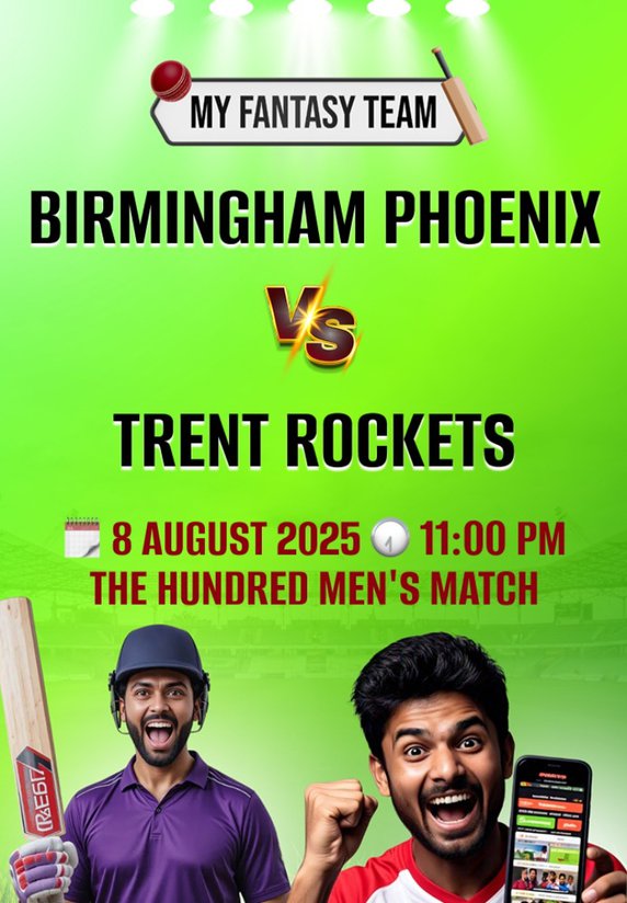 Birmingham Phoenix vs Trent Rockets : The Hundred Men's Match