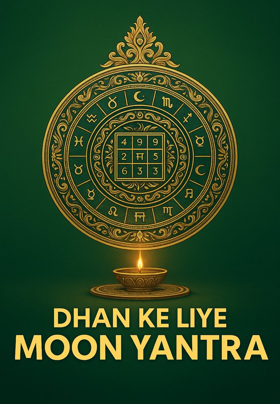 Dhan Ke Liye Moon Yantra