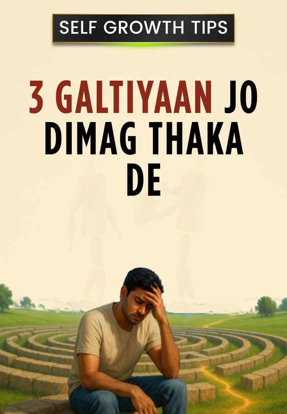 3 Galtiyaan Jo Dimag Thaka De