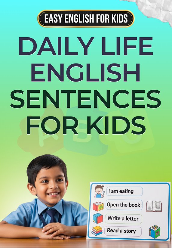 Daily life English Sentences For Kids