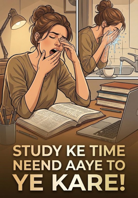 Study Ke Time Neend Aaye To Ye Kare!