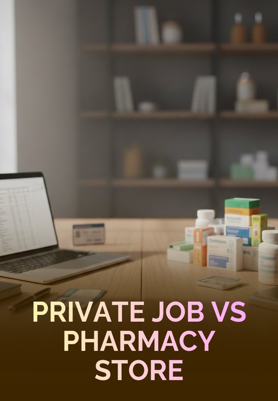 Private Job Vs Pharmacy Store
