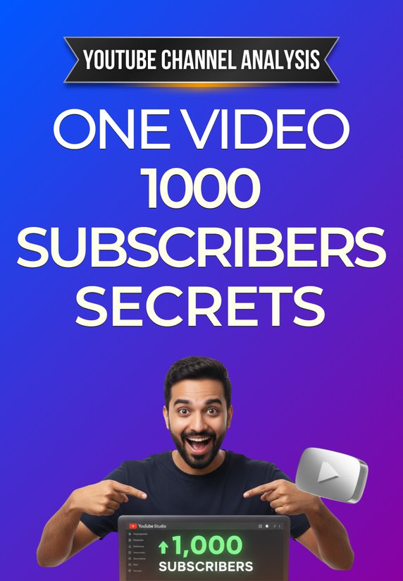 One Video 1000 Subscribers Secrets