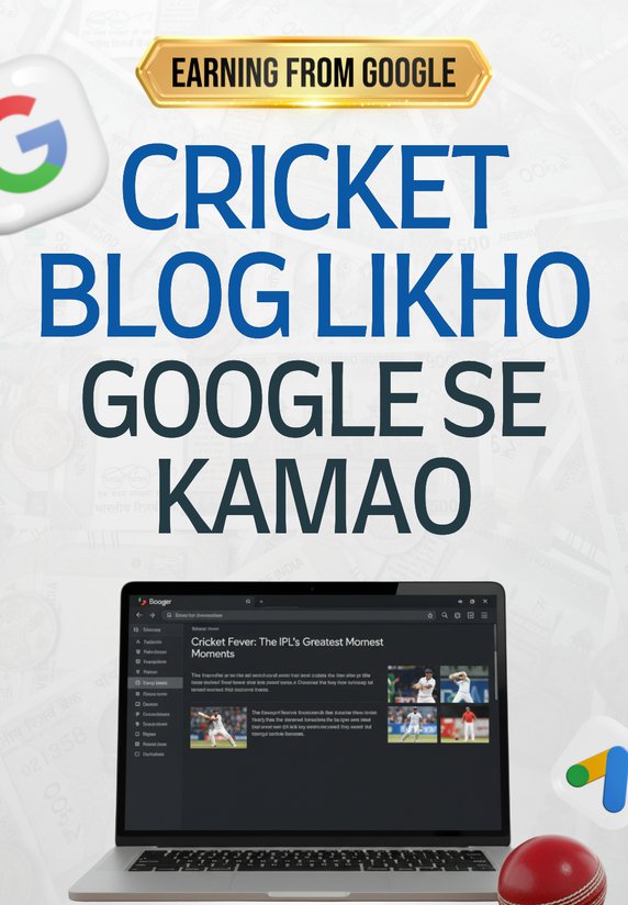 Cricket Blog Likho, Google Se Kamao