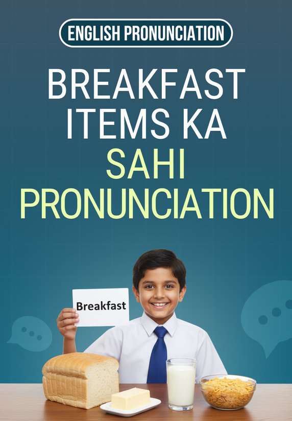 Breakfast Items Ka Sahi Pronunciation