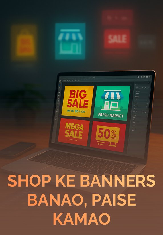 Shop Ke Banners Banao, Paise Kamao