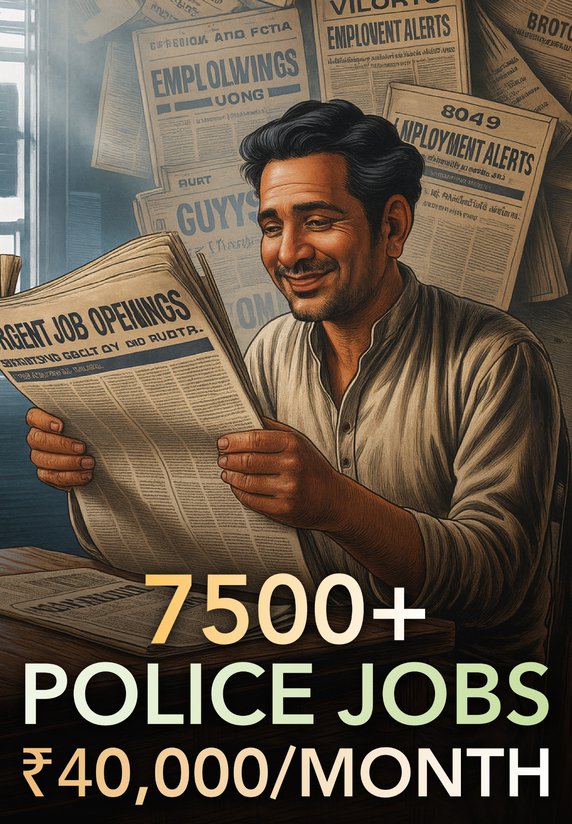 7500+ Police Jobs ₹40,000/month