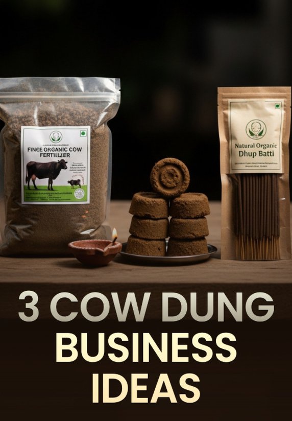 3 Cow Dung Business Ideas