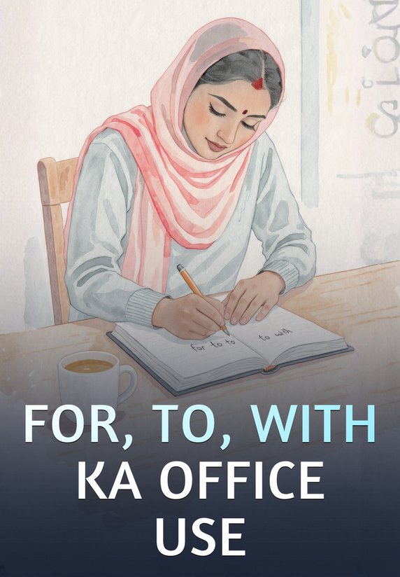 For, To, With Ka Office Use