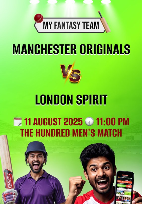 Manchester Originals vs London Spirit : The Hundred Men's Match