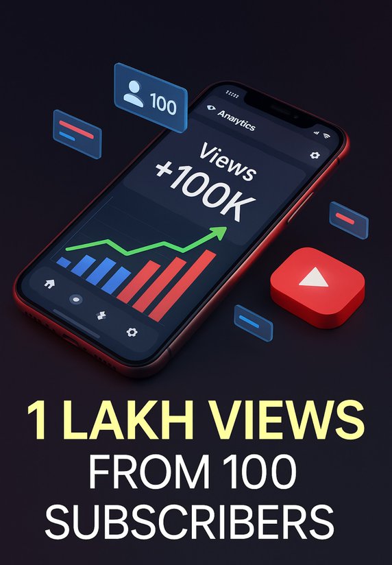 1 Lakh Views From 100 Subscribers