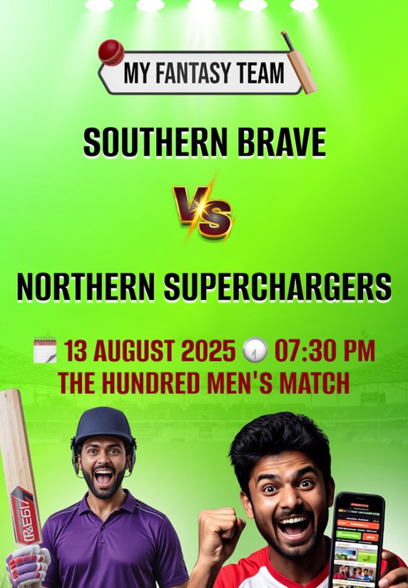 Southern Brave vs Northern Superchargers : The Hundred Men's Match