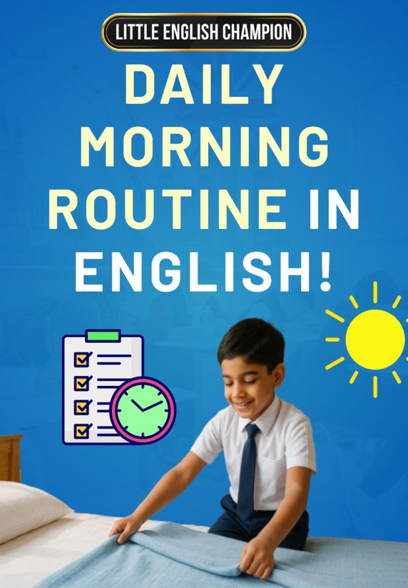 Daily Morning Routine In English!