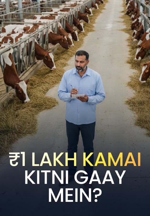 ₹1 Lakh Kamai Kitni Gaay Mein?