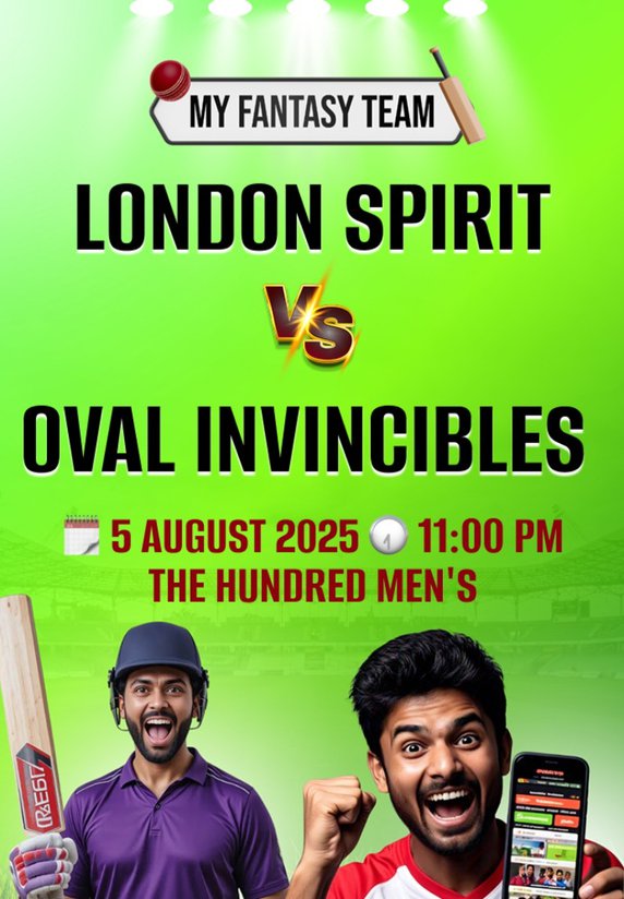 London Spirit vs Oval Invincibles : The Hundred Men's