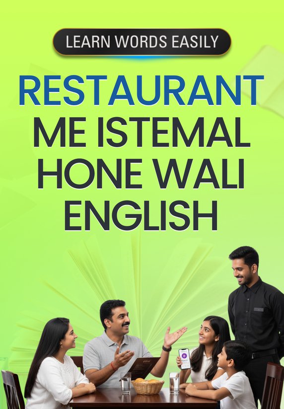 Restaurant Me Istemal Hone Wali English