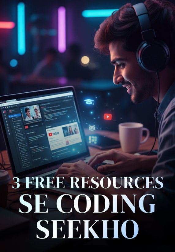 3 Free Resources Se Coding Seekho