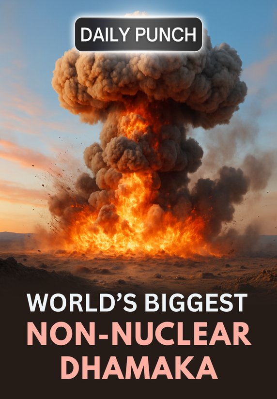World's Biggest Non-Nuclear Dhamaka