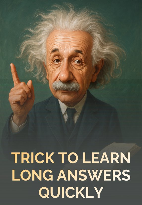 Trick To Learn Long Answers Quickly