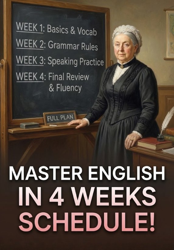 Master English In 4 Weeks Schedule!