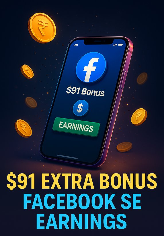$91 Extra Bonus, Facebook Se Earnings