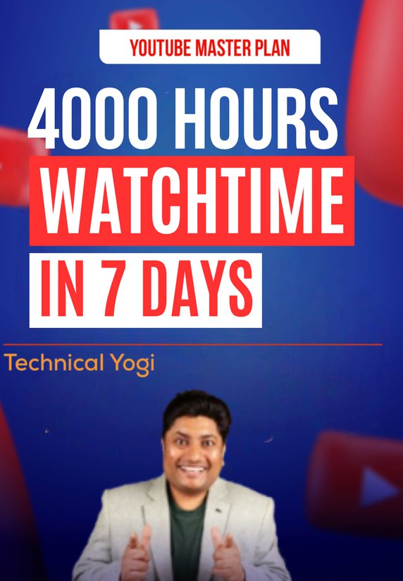 4000 Hours Watchtime In 7 Days