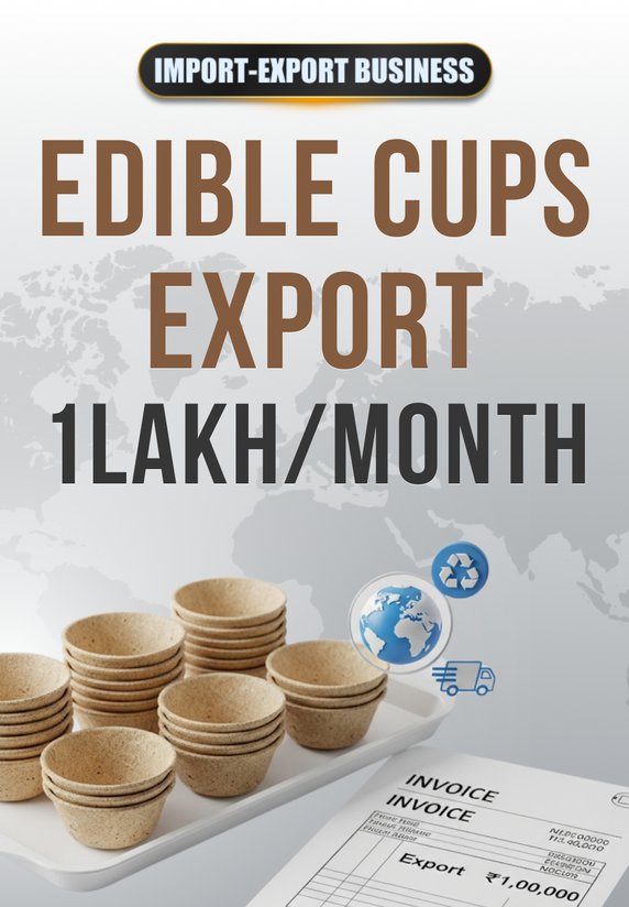 Edible Cups Export 1Lakh/Month