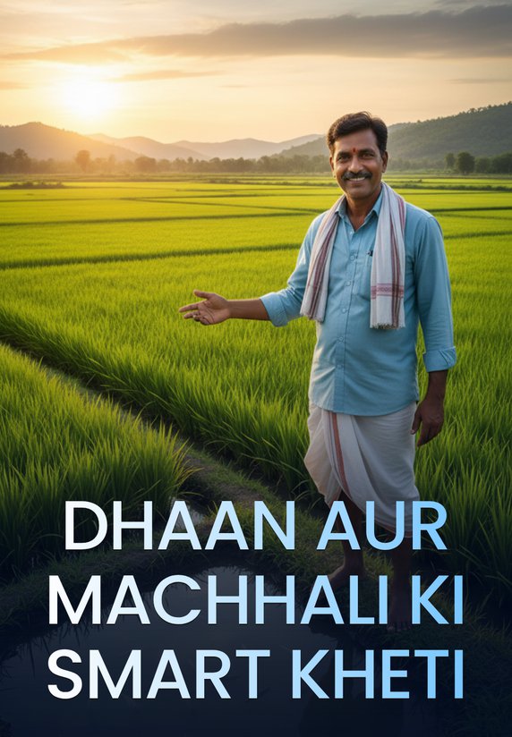 Dhaan Aur Machhali KI Smart Kheti