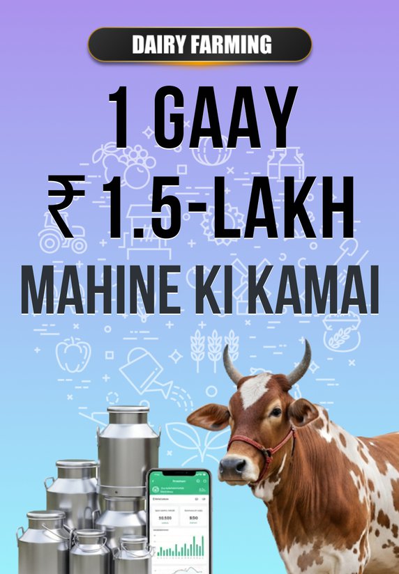 1 Gaay ₹1.5-Lakh Mahine Ki Kamai