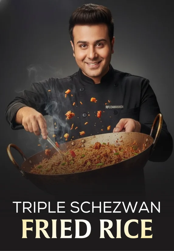 Triple Schezwan Fried Rice | Food Hacks With Masterchef Ripu Handa