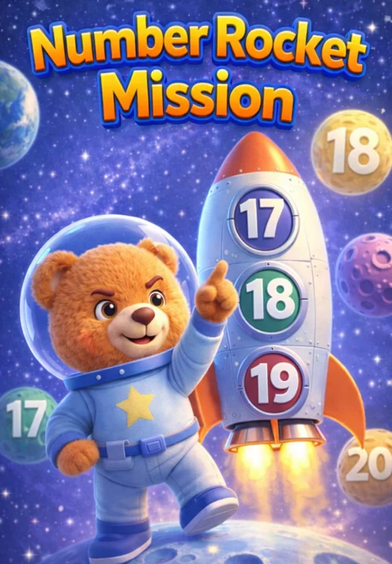 Rocket Number Check Number Rocket Mission | Counting Basics, Fun Learning