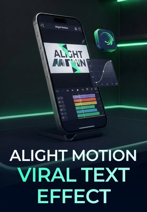 Alight Motion Viral Text Effect | Video Editing Mastery