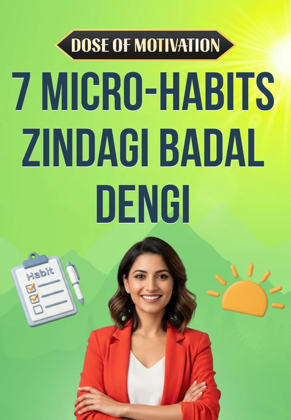 7 Micro-Habits Zindagi Badal Dengi