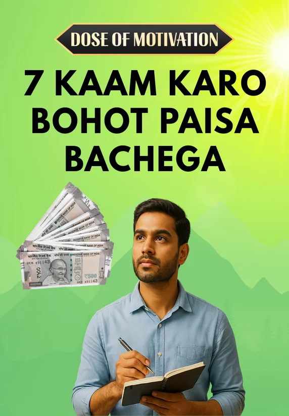7 Kaam Karo Bohot Paisa Bachega