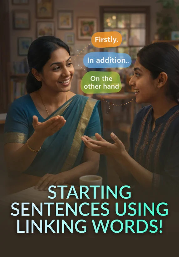 Starting Sentences Using Linking Words! | Spoken English