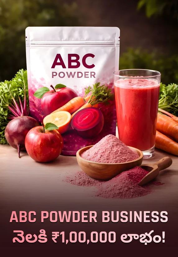 ABC Powder Business నెలకి ₹1,00,000 లాభం! | Small Business Ideas